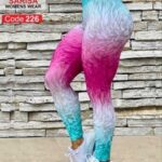 لگ ورزشی طرح دار سایزبزرگ زنانه - 226