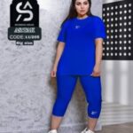 ست تیشرت شلوار برمودا دونایک زنانه - blue