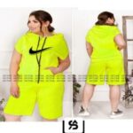 ست زنانه شلوارک و تیشرت آستین کوتاه کلاهدار - %d8%b3%d8%a8%d8%b2-%d8%b1%d9%88%d8%b4%d9%86