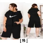 ست زنانه شلوارک و تیشرت آستین کوتاه کلاهدار - %d9%85%d8%b4%da%a9%db%8c