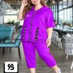 ست شلوارک و سویشرت آستین کوتاه - %d8%a8%d9%86%d9%81%d8%b4