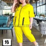ست شلوارک و سویشرت آستین کوتاه - %d8%b2%d8%b1%d8%af