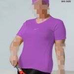 تیشرت ورزشی زنانه باهدبند سایزبزرگ - %d8%a8%d9%86%d9%81%d8%b4