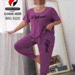 ست تیشرت آستین کوتاه و شلوار  - %d8%a8%d9%86%d9%81%d8%b4
