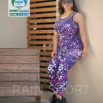 ست تاپ و شلوار ورزشی طرحدار زنانه - 3714-10