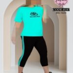 ست تیشرت شلوارک زنانه نخ پنبه - %d8%b3%d8%a8%d8%b2%d8%a2%d8%a8%db%8c