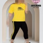 ست تیشرت شلوارک زنانه نخ پنبه - %d8%b2%d8%b1%d8%af