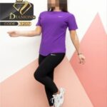 ست تیشرت و شلوار کمر گنی ورزشی زنانه - %d8%a8%d9%86%d9%81%d8%b4