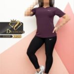 ست تیشرت و شلوار کمر گنی ورزشی زنانه - %d8%a8%d8%a7%d8%af%d9%85%d8%ac%d9%88%d9%86%db%8c