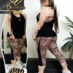 ست نیمتنه کاور شلوار برمودا ورزشی زنانه - 1052-1