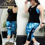 ست نیمتنه کاور شلوار برمودا ورزشی زنانه - 1052-5