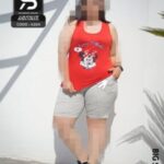 ست تاپ و شورتک زنانه ویسکوز مینی ماوس - red