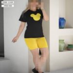 تیشرت شلوارک زنانه میکی موس  - %d8%b2%d8%b1%d8%af