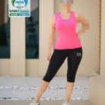 ست تاپ شلوارک ورزشی دخترانه زنانه - 3766-1