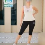 ست تاپ شلوارک ورزشی دخترانه زنانه - 3766-5