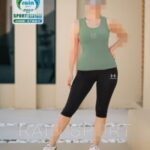 ست تاپ شلوارک ورزشی دخترانه زنانه - 3766-7