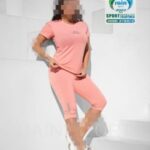  ست تیشرت و شلوارک ورزشی زنانه - 3760-3