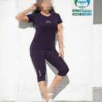  ست تیشرت و شلوارک ورزشی زنانه - 3760-9