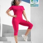  ست تیشرت و شلوارک ورزشی زنانه - 3760-5