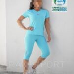  ست تیشرت و شلوارک ورزشی زنانه - 3760-8