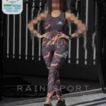 ست تاپ شلوار طرحدار ورزشی زنانه - 3802-6