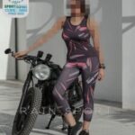 ست تاپ شلوار طرحدار ورزشی زنانه - 3802-7