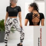ست کراپ و لگ کمرپهن ورزشی زنانه - 408
