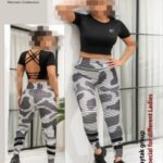 ست کراپ و لگ کمرپهن ورزشی زنانه - 410