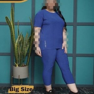 ست تیشرت شلوار ورزشی زنانه سایزبزرگ