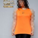 تاپ سوزنی ورزشی زنانه - orange