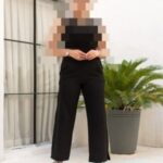شلوار بگ پفکی راسته دمپا چاکدار زنانه - %d9%85%d8%b4%da%a9%db%8c - 38-42