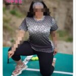 تیشرت ورزشی زنانه با هدبند سایز بزرگ - 1