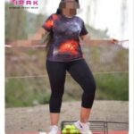 تیشرت ورزشی زنانه با هدبند سایز بزرگ - 2