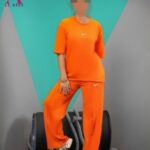 ست تیشرت شلوار نایک زنانه - orange