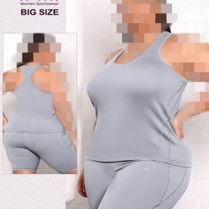 ست تاپ شلوارک ورزشی زنانه