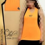 کاور ورزشی زنانه سوزنی - orange