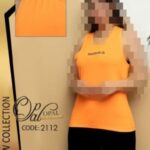 تاپ سوزنی زنانه - orange