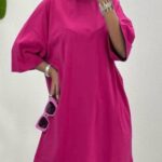 تیشرت لانگ ساده قواره دار زنانه - %d8%b3%d8%b1%d8%ae%d8%a7%d8%a8%db%8c