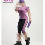 ست  تیشرت شلوارک سوزنی زنانه - %d8%a8%d9%86%d9%81%d8%b4