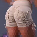 شورتک گتدار پشت چیندار جیب‌ چیندار زنانه - %d8%b3%d9%81%db%8c%d8%af