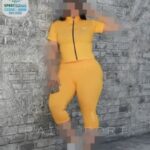 ست ورزشی تیشرت زیپدار و لگ زنانه - %d8%b2%d8%b1%d8%af