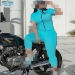 ست ورزشی تیشرت زیپدار و لگ زنانه - blue