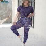 ست کراپ شلوار طرح دار ورزشی زنانه  - 3