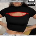 کراپ ورزشی زنانه و دخترانه - red
