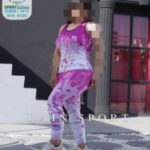 تاپ و لگ ورزشی سایز بزرگ زنانه - 4