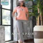 تیشرت شلوار ورزشی ملانژ پنبه دخترانه زنانه - %da%af%d9%84%d8%a8%d9%87%db%8c