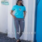 تیشرت شلوار ورزشی ملانژ پنبه دخترانه زنانه - %d8%b3%d8%a8%d8%b2%d8%a2%d8%a8%db%8c