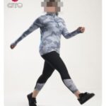 ست ورزشی بلوز  آستین فینگردار و لگ کمر پهن زنانه - 5 - l