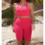 ست نیم تنه شلوارک کمر گنی ورزشی زنانه - %d8%b3%d8%b1%d8%ae%d8%a7%d8%a8%db%8c - l