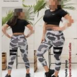 ست کراپ و لگ کمرپهن ورزشی زنانه   - 403